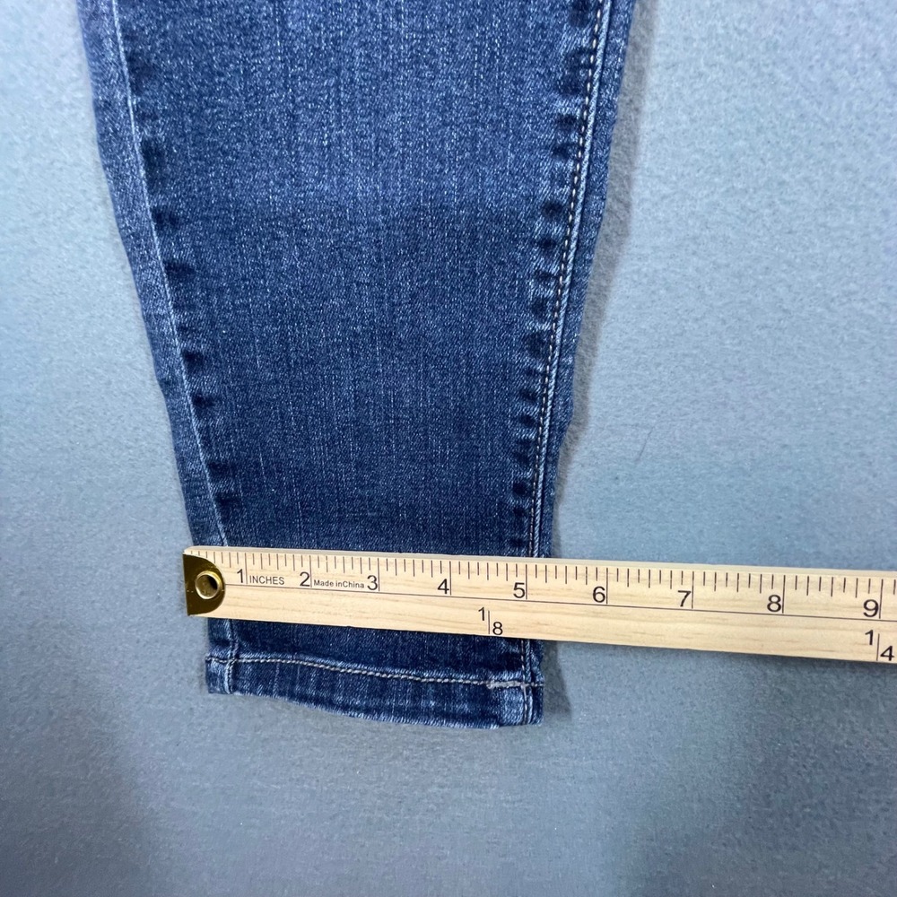 KanCan Blue Skinny Jeans Distressed Whiskered Zipper Pockets Womens 29 - Picture 8 of 9